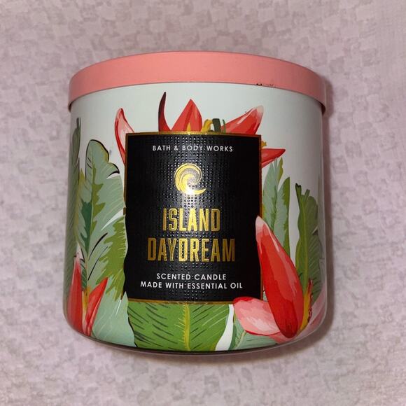 Bath & Body Works ISLAND DAYDREAM Large 3-Wick Candle 14.5 oz - Picture 1 of 3